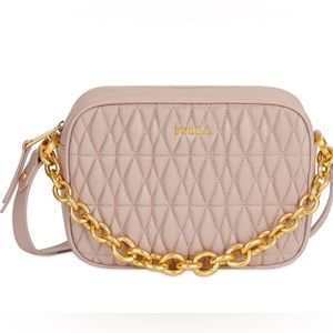 Furla Cometa Mini Leather Crossbody - Pale Pink